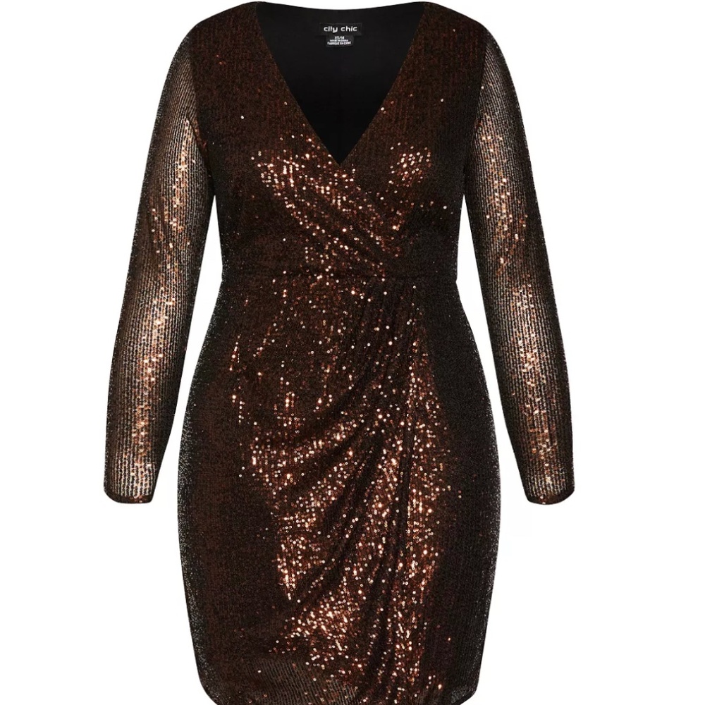 City Chic Razzle Dress - Picture 2 of 3